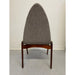 Vintage Grey Upholstered Mid Century Modern Chair