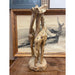 Vintage Hand Carved Giraffe Wooden Sculpture