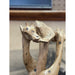 Vintage Hand Carved Giraffe Wooden Sculpture