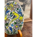 Vintage Hand Painted Ceramic Oval Tile With Parrot Motif.