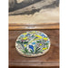 Vintage Hand Painted Ceramic Oval Tile With Parrot Motif.