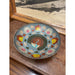 Vintage Hand Painted Raised Bowl with Ornate Peacock Motif