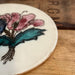 Vintage Hand Painted Round Floral Ceramic Tile Coaster.(online purchase only)