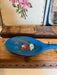Vintage Hand Painted Wooden Spoon with Hanger and Hooks