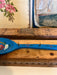 Vintage Hand Painted Wooden Spoon with Hanger and Hooks