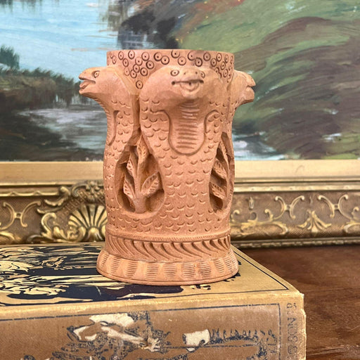 Vintage Hand carved Table/Desk Organizer. India Import.