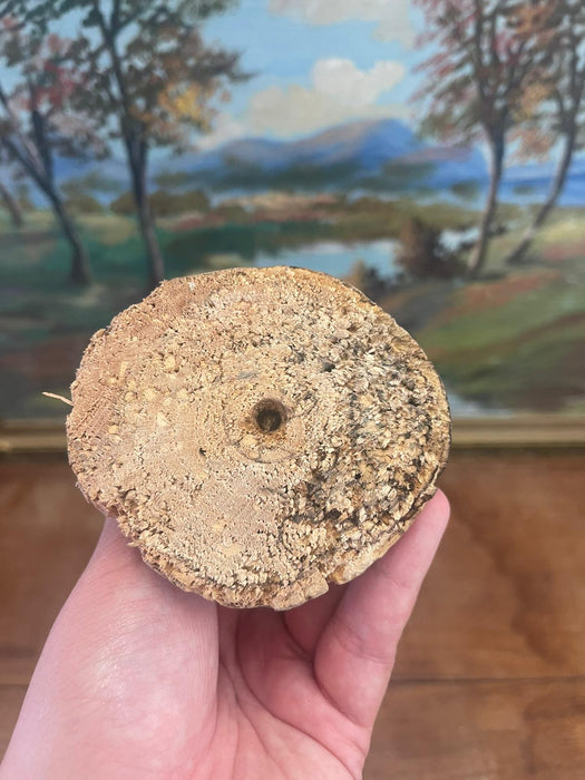 Vintage Hand carved Wooden Mushroom