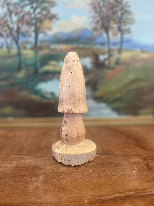 Vintage Hand carved Wooden Mushroom