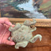 Vintage Hand carved and hand painted wooden Turtle Figurine.