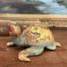 Vintage Hand carved and hand painted wooden Turtle Figurine.