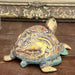 Vintage Hand carved and hand painted wooden Turtle Figurine.