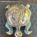 Vintage Hand carved and hand painted wooden Turtle Figurine.