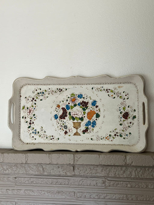 Vintage Hand painted decorative Serving Tray.( online purchase only )