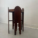Vintage Handmade Carved Wood Petite Side Table.