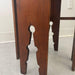 Vintage Handmade Carved Wood Petite Side Table.