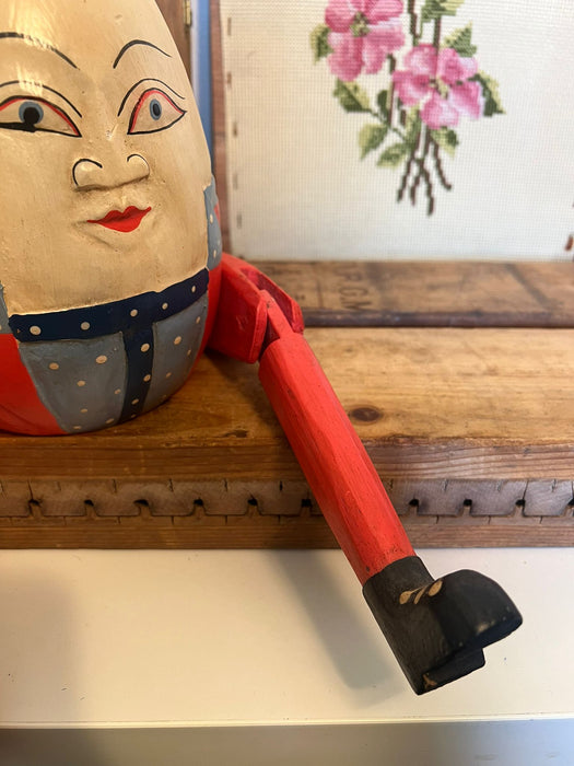 Vintage Handmade Humpty Dumpty Wooden Shelf Decor (0nline purchase only)