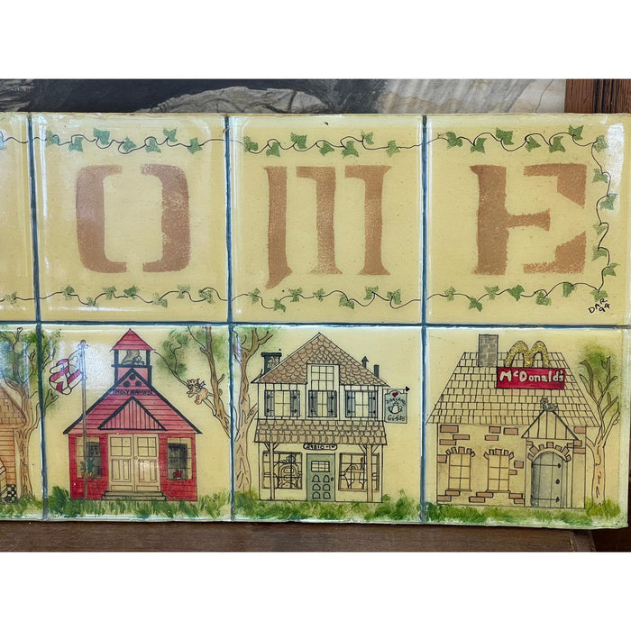 Vintage Handmade Welcome Home Sign