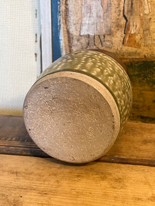 Vintage Handmade glaze pottery with abstract face.(Available by online purchase only)