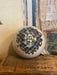 Vintage Handmade mid Century Modern style Paper weight sculpture with floral motif.