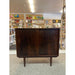 Vintage Imported Mid Century Danish Modern Rosewood Toned Cabinet.