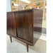 Vintage Imported Mid Century Danish Modern Rosewood Toned Cabinet.