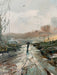 Vintage Impressionist Landscape Likely OilPainting with Ornate Frame