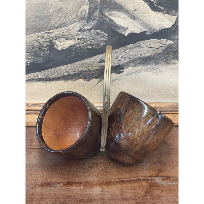 Vintage Italian Mid Century Modern Wooden Caddy Tortoiseshell Design Retro Decor Décor Brown Wood Antique Unique