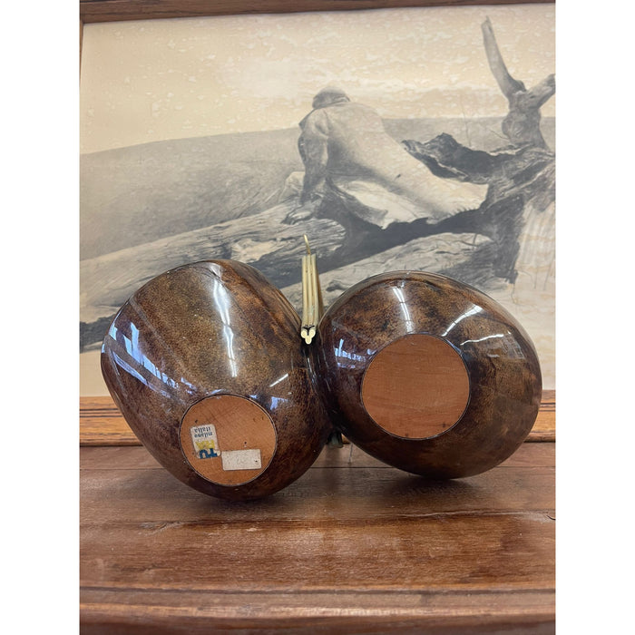 Vintage Italian Mid Century Modern Wooden Caddy Tortoiseshell Design Retro Decor Décor Brown Wood Antique Unique