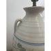 Vintage Lamp With Ceramic Vase Base and Floral Motif.