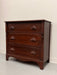 Vintage Mahogany Wood Dresser 3-Dovetailed Drawers with Solid Wood Ornate Pine Cone Handle Design