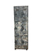 Vintage Metal Locker Cabinet 6 Lockers Fixed Shelves Latching Door on Casters (Available by online purchase only)