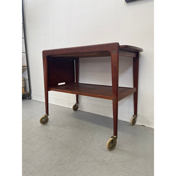 Vintage Mid Century Danish Modern Bar Cart Yngve Ekstrom Style.