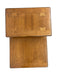 Vintage Mid-Century Modern 1-Drawer Walnut End Table by Lane with Wood Inlay and Tapered Legs
