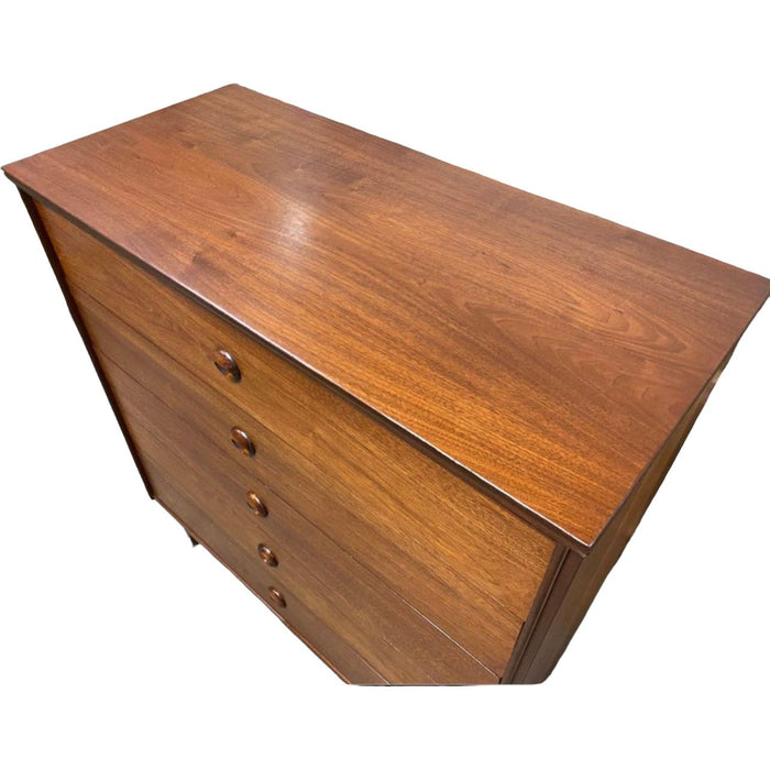 Vintage Mid Century Modern 4 Drawer Dresser Dovetail Drawers by Bassett