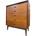 Vintage Mid Century Modern 4 Drawer Dresser Dovetail Drawers by Bassett