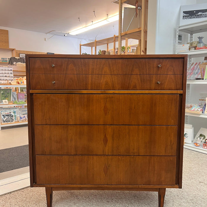 Vintage Mid Century Modern 4 Drawer Dresser Dovetailed Drawers