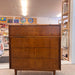 Vintage Mid Century Modern 4 Drawer Dresser Dovetailed Drawers
