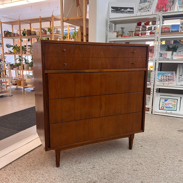 Vintage Mid Century Modern 4 Drawer Dresser Dovetailed Drawers