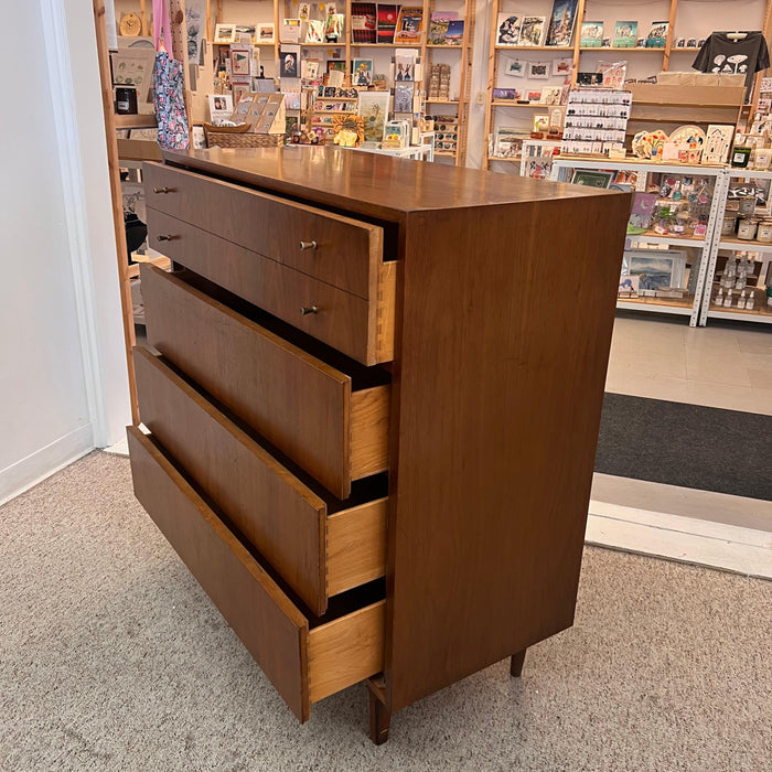 Vintage Mid Century Modern 4 Drawer Dresser Dovetailed Drawers