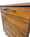 Vintage Mid Century Modern 5-Drawer Dresser with Sculpted Pulls and Dovetail Joinery