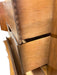 Vintage Mid Century Modern 5 Drawer Highboy Dresser with Sculpted Drawer Fronts