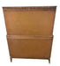 Vintage Mid Century Modern 5 Drawer Highboy Dresser with Sculpted Drawer Fronts