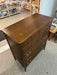Vintage Mid Century Modern 5 Drawer Walnut Wood Dresser by Broyhill with Signature Star Inlays