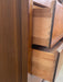 Vintage Mid Century Modern 5 Drawer walnut toned Dresser