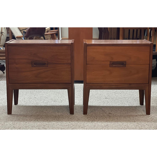 Vintage Mid Century Modern Accent Tables Dovetail Drawers