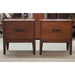 Vintage Mid Century Modern Accent Tables Dovetail Drawers