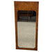 Vintage Mid Century Modern Burl Wood Wall Mirror by Milo Baughman for Lane, 1970s