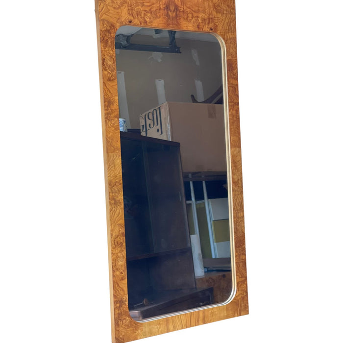Vintage Mid Century Modern Burl wood Mirror by Lane Set of 2