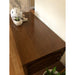 Vintage Mid Century Modern Combed Oak Table Stand or Bench Manufacturer by Red Lion Co