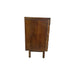 Vintage Mid Century Modern Custom Made Oak Dresser With Burl Accent.